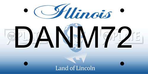 DANM72 Illinois License Plate