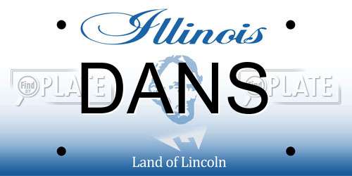 DANS Illinois License Plate