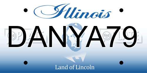 DANYA79 Illinois License Plate