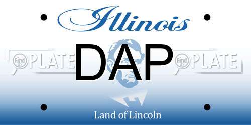DAP Illinois License Plate