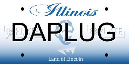 DAPLUG Illinois License Plate