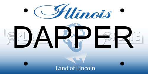 DAPPER Illinois License Plate