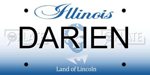 DARIEN Illinois License Plate