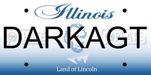 DARKAGT Illinois License Plate