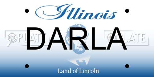 DARLA Illinois License Plate