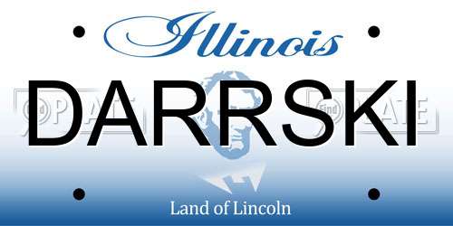 DARRSKI Illinois License Plate