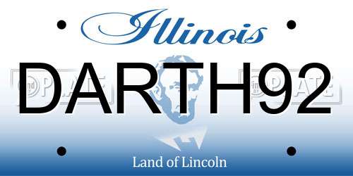 DARTH92 Illinois License Plate