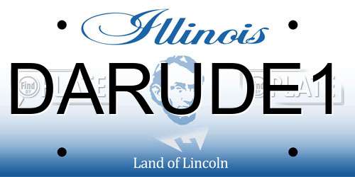 DARUDE1 Illinois License Plate