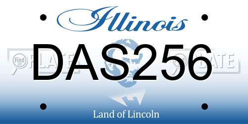 DAS256 Illinois License Plate