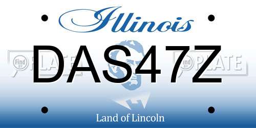 DAS47Z Illinois License Plate