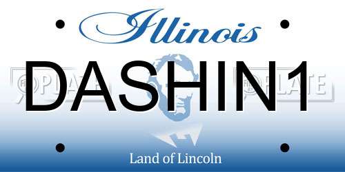 DASHIN1 Illinois License Plate