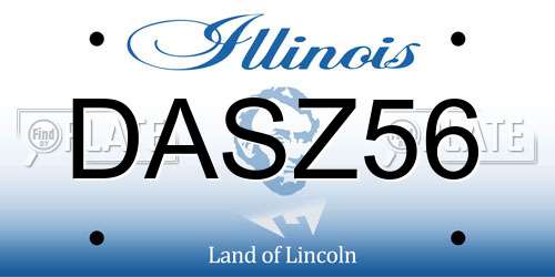 DASZ56 Illinois License Plate