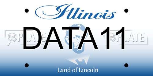 DATA11 Illinois License Plate