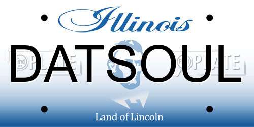 DATSOUL Illinois License Plate