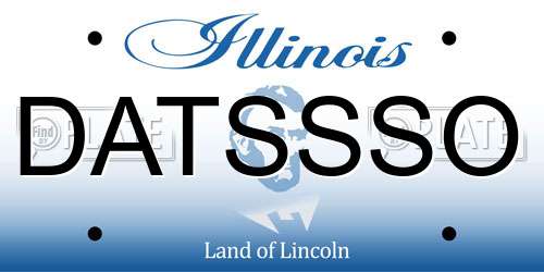 DATSSSO Illinois License Plate