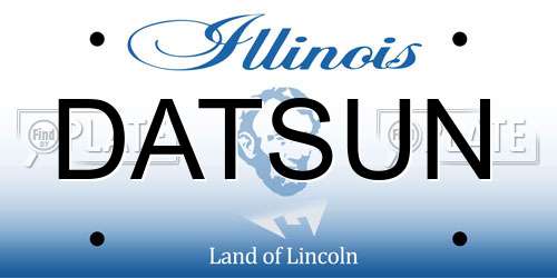 DATSUN Illinois License Plate