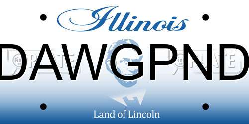 DAWGPND Illinois License Plate