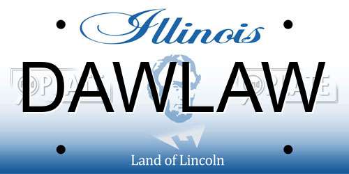 DAWLAW Illinois License Plate
