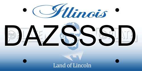 DAZSSSD Illinois License Plate