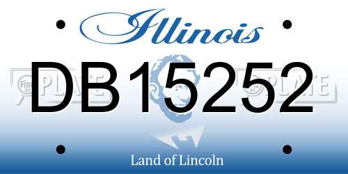 DB15252 Illinois License Plate