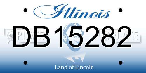 DB15282 Illinois License Plate