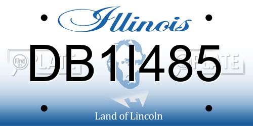 DB1I485 Illinois License Plate