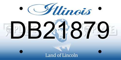 DB21879 Illinois License Plate