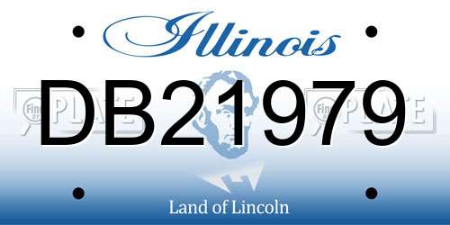 DB21979 Illinois License Plate