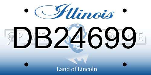 DB24699 Illinois License Plate