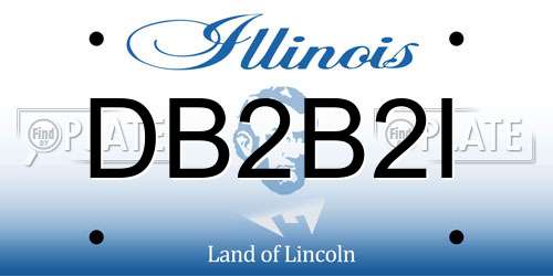 DB2B2I Illinois License Plate