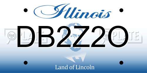 DB2Z2O Illinois License Plate