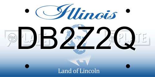 DB2Z2Q Illinois License Plate