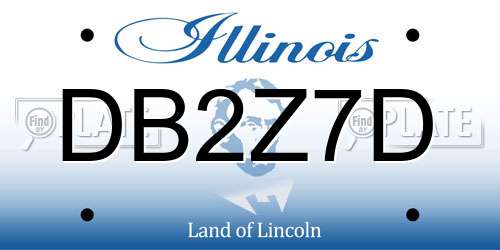DB2Z7D Illinois License Plate