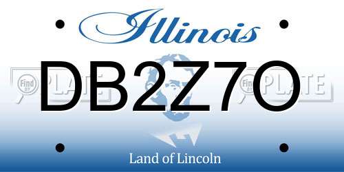 DB2Z7O Illinois License Plate