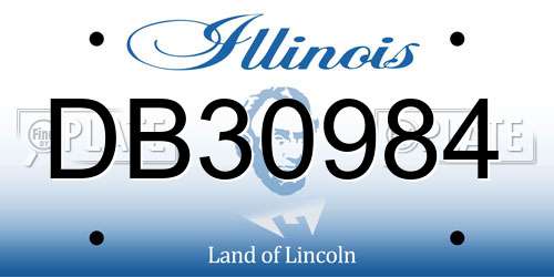 DB30984 Illinois License Plate