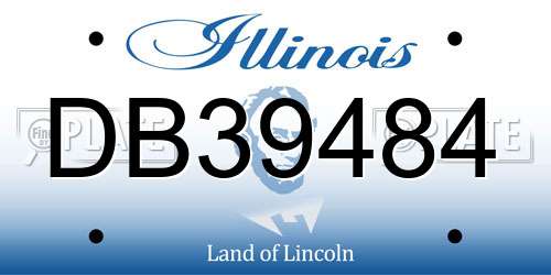 DB39484 Illinois License Plate