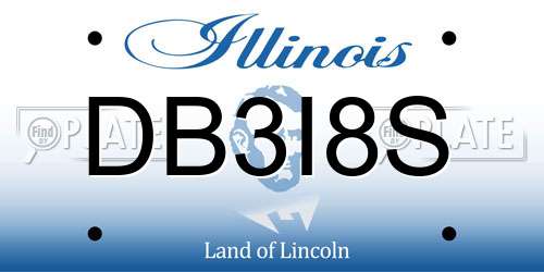 DB3I8S Illinois License Plate