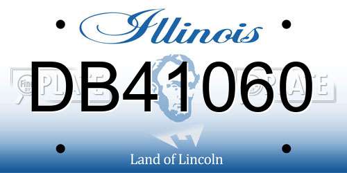 DB41060 Illinois License Plate
