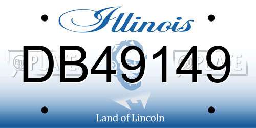 DB49149 Illinois License Plate