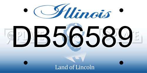 DB56589 Illinois License Plate