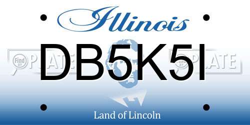 DB5K5I Illinois License Plate