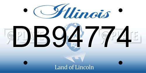 DB94774 Illinois License Plate