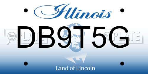 DB9T5G Illinois License Plate
