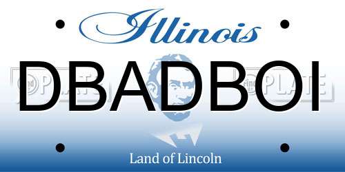 DBADBOI Illinois License Plate