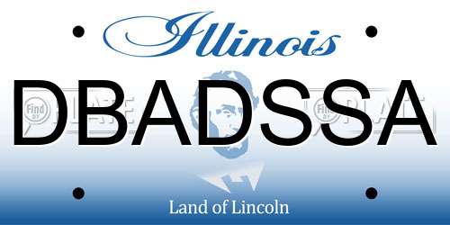 DBADSSA Illinois License Plate