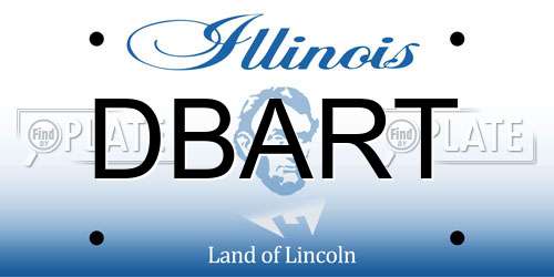 DBART Illinois License Plate