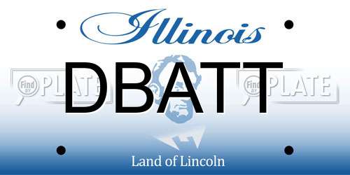 DBATT Illinois License Plate