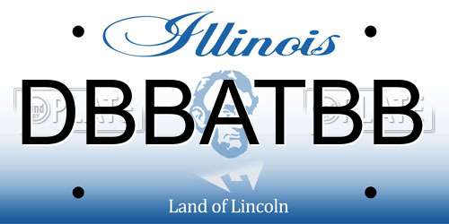 DBBATBB Illinois License Plate