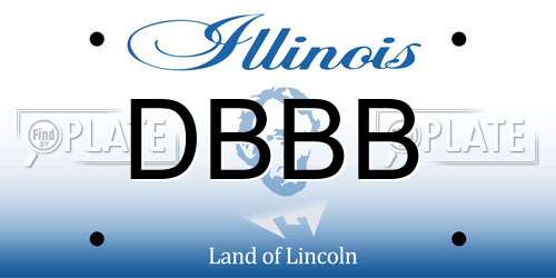 DBBB Illinois License Plate
