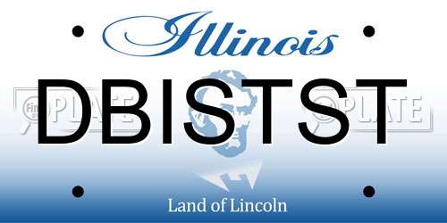DBISTST Illinois License Plate